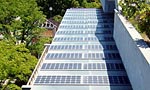 屋上や屋根に設置されている太陽光発電機